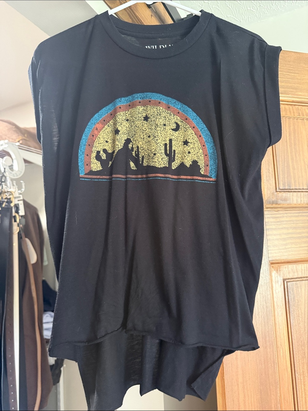 Wildly Black Graphic Desert Tee